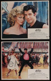 5g229 GREASE 8 int'l LCs '78 John Travolta & Olivia Newton-John in a most classic musical!
