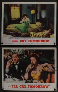 5g650 I'LL CRY TOMORROW 6 LCs '55 cool images of Susan Hayward in her greatest performance!