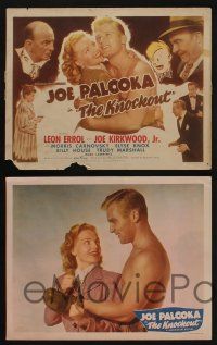 5g289 JOE PALOOKA IN THE KNOCKOUT 8 LCs '47 Leon Errol, Joe Kirkwood as Joe Palooka, boxing!