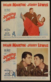 5g295 JUMPING JACKS 8 LCs '52 great images of Army paratroopers Dean Martin & Jerry Lewis!
