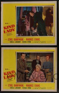 5g694 KIND LADY 5 LCs '51 John Sturges, Ethel Barrymore, Keenan Wynn & Angela Lansbury!