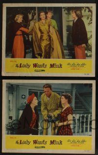 5g760 LADY WANTS MINK 4 LCs '52 Dennis O'Keefe, Ruth Hussey, Eve Arden, more!