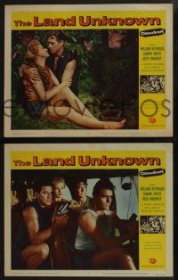 5g841 LAND UNKNOWN 3 LCs '57 Jock Mahoney & Shirley Patterson in a paradise of hidden terrors!