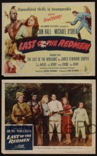 5g315 LAST OF THE REDMEN 8 LCs '47 Jon Hall, Evelyn Ankers, Buster Crabbe, The Last of the Mohicans!