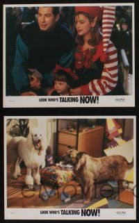 5g330 LOOK WHO'S TALKING NOW 8 LCs '93 John Travolta &Kirstie Alley w/cute kids & puppies!