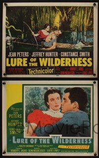 5g340 LURE OF THE WILDERNESS 8 LCs '52 sexy Jean Peters & Jeff Hunter in Okefenokee Swamp!
