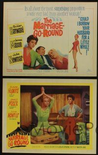 5g351 MARRIAGE-GO-ROUND 8 LCs '60 Julie Newmar wants to borrow Susan Hayward's husband James Mason!
