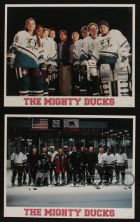5g358 MIGHTY DUCKS 8 LCs '92 Walt Disney, Emilio Estevez, Joss Ackland, ice hockey!