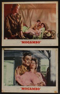 5g851 MOGAMBO 3 LCs '53 Clark Gable, Grace Kelly & Ava Gardner in Africa!