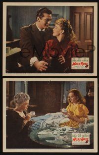 5g853 MOSS ROSE 3 LCs '47 Peggy Cummins, Victor Mature, Ethel Barrymore, Vincent Price!
