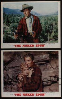 5g379 NAKED SPUR 8 photolobbies '53 James Stewart & sexy Janet Leigh, directed by Anthony Mann!
