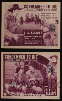 5g778 OVERLAND WITH KIT CARSON 4 chapter 2 LCs '39 Wild Bill Elliot, Condemned to Die!