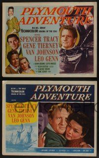 5g417 PLYMOUTH ADVENTURE 8 LCs '52 Spencer Tracy, Gene Tierney, Van Johnson, Lloyd Bridges