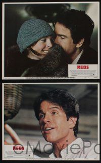 5g442 REDS 8 LCs '81 Warren Beatty acts and directs, Diane Keaton, Jack Nicholson, cool war images!