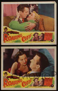 5g663 ROARING CITY 6 LCs '51 Hugh Beaumont, Satan's sidekick, he'd do anything for a dollar, noir!