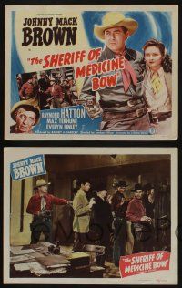 5g471 SHERIFF OF MEDICINE BOW 8 LCs '48 cowboy Johnny Mack Brown, Raymond Hatton, Max Terhune!