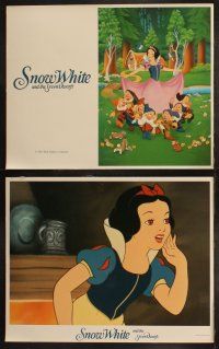 5g488 SNOW WHITE & THE SEVEN DWARFS 8 LCs R1987 Walt Disney animated cartoon fantasy classic!
