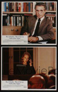 5g508 STILL OF THE NIGHT 8 LCs '82 Roy Scheider, Meryl Streep, if looks could kill!