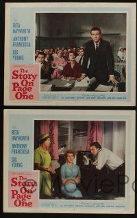 5g666 STORY ON PAGE ONE 6 LCs '60 Rita Hayworth, Anthony Franciosa, Gig Young!