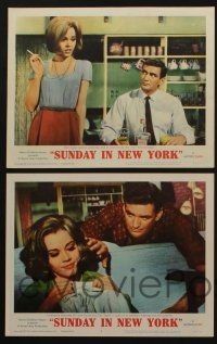5g515 SUNDAY IN NEW YORK 8 LCs '64 Rod Taylor & sexy Jane Fonda, Cliff Robertson, Jo Morrow!