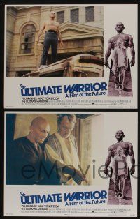 5g552 ULTIMATE WARRIOR 8 LCs '75 bald & barechested Yul Brynner, Max von Sydow, film of the future!
