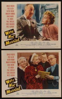 5g715 WE'RE NOT MARRIED 5 LCs '52 Paul Douglas, Ginger Rogers, top stars!