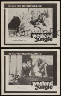 5g876 WESTEND JUNGLE 3 LCs '61 newspaper articles & sexy woman, the sex-film that London banned!