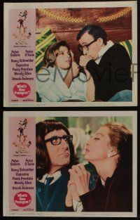 5g877 WHAT'S NEW PUSSYCAT 3 LCs '65 Woody Allen, Peter O'Toole, Peter Sellers, Capucine, Andress!