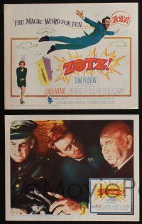 5g585 ZOTZ 8 LCs '62 William Castle sci-fi comedy, flying Tom Poston, Julia Meade!