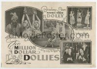 5h036 MILLION DOLLAR DOLLIES herald '18 featuring The Dolly Sisters & a movie bio was made in 1945!