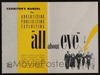 5h462 ALL ABOUT EVE pressbook '50 Bette Davis & Anne Baxter classic, Marilyn Monroe shown!