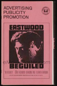 5h482 BEGUILED pressbook '71 Clint Eastwood & Geraldine Page, directed by Don Siegel!