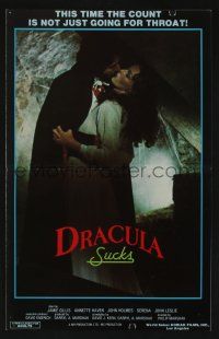 5h589 DRACULA SUCKS pressbook '79 John Holmes, this time the Count is not just going for throat!