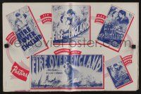 5h613 FIRE OVER ENGLAND pressbook '37 young Laurence Olivier & beautiful Vivien Leigh