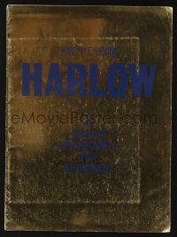 5h658 HARLOW foil pressbook '65 Carroll Baker in the title role, Martin Balsam