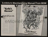 5h722 KELLY'S HEROES pressbook '70 Clint Eastwood, Telly Savalas, Don Rickles,Donald Sutherland,WWII
