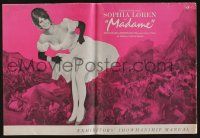 5h770 MADAME SANS GENE pressbook R63 wonderful art of super sexy Sophia Loren in low-cut dress!