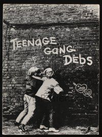 5h932 TEENAGE GANG DEBS pressbook '66 under-aged, over-sexed, kick-happy, reckless & willing!