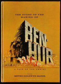5h062 BEN-HUR hardcover souvenir program book '60 Charlton Heston, William Wyler classic epic!