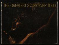5h097 GREATEST STORY EVER TOLD hardcover souvenir program book '65 Max von Sydow as Jesus!