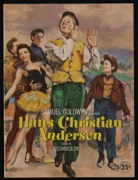 5h099 HANS CHRISTIAN ANDERSEN souvenir program book '53 art of Danny Kaye playing invisible flute!