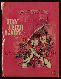 5h120 MY FAIR LADY hardcover souvenir program book '64 Audrey Hepburn & Rex Harrison, Bob Peak art!
