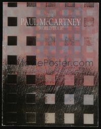 5h129 PAUL MCCARTNEY souvenir program book '89 great images from his music concert world tour!