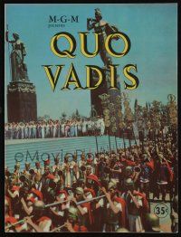 5h132 QUO VADIS souvenir program book '51 Robert Taylor, Deborah Kerr & Ustinov in Ancient Rome!