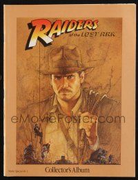 5h133 RAIDERS OF THE LOST ARK souvenir program book '81 art of Harrison Ford by Richard Amsel!