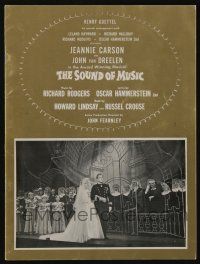 5h144 SOUND OF MUSIC stage play souvenir program book '60s the Broadway stage production!