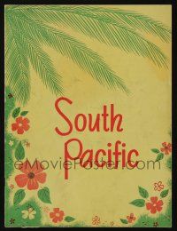 5h146 SOUTH PACIFIC stage play souvenir program book '50s Rodgers & Hammerstein on Broadway!