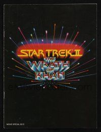 5h151 STAR TREK II souvenir program book '82 The Wrath of Khan, Leonard Nimoy, William Shatner