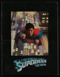 5h156 SUPERMAN souvenir program book '78 comic book hero Christopher Reeve, Brando, Hackman