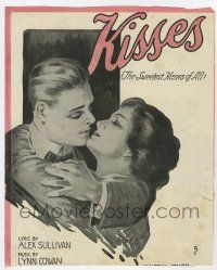 5h294 KISSES sheet music '18 great romantic art, Tthe Ssweetest Kisses of All!